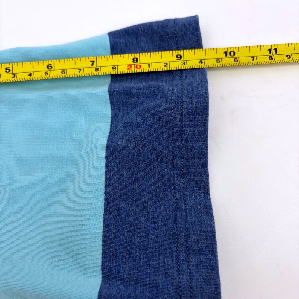 Johnnie-O Hangin' Out Mens Medium Blue Striped Short Sleeve Polo Shirt M - Picture 10 of 10